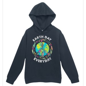 Happy Earth Day Every Day Peace Symbol Urban Pullover Hoodie