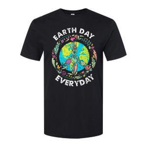 Happy Earth Day Every Day Peace Symbol Softstyle CVC T-Shirt