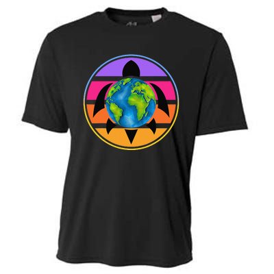 Happy Earth Day Save The Planet Give New Life To Sea Turtles Cooling Performance Crew T-Shirt