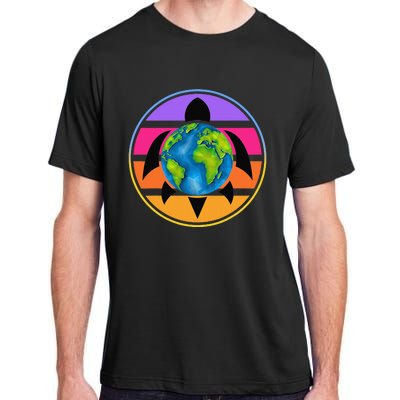 Happy Earth Day Save The Planet Give New Life To Sea Turtles Adult ChromaSoft Performance T-Shirt