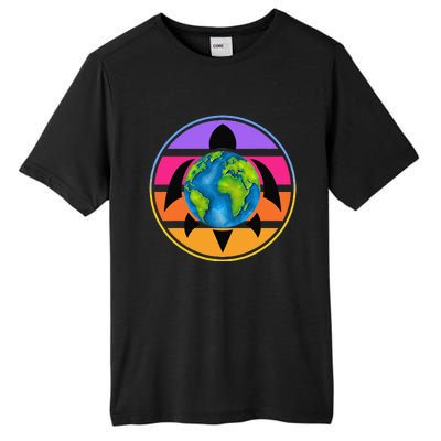 Happy Earth Day Save The Planet Give New Life To Sea Turtles Tall Fusion ChromaSoft Performance T-Shirt