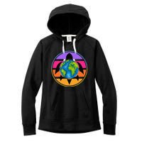 Happy Earth Day Save The Planet Give New Life To Sea Turtles Women's Fleece Hoodie