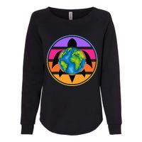 Happy Earth Day Save The Planet Give New Life To Sea Turtles Womens California Wash Sweatshirt