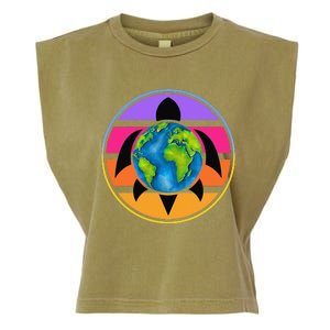 Happy Earth Day Save The Planet Give New Life To Sea Turtles Garment-Dyed Women's Muscle Tee