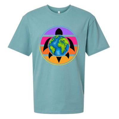 Happy Earth Day Save The Planet Give New Life To Sea Turtles Sueded Cloud Jersey T-Shirt