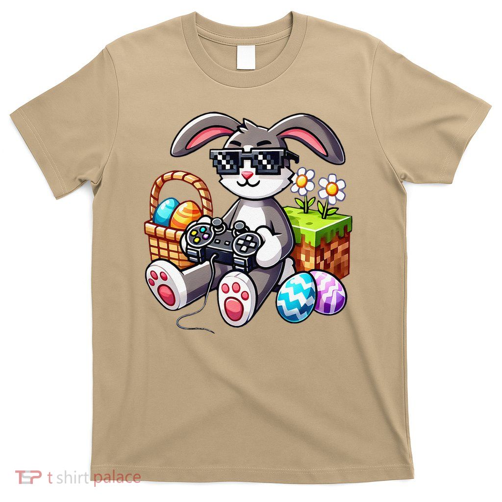 Happy Easter Day Bunny Egg Video Game Gamer T-Shirt