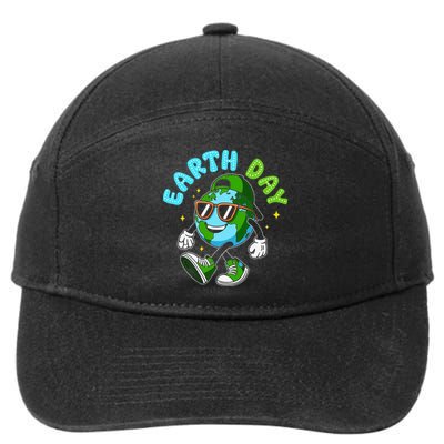 Happy Earth Day 2025 Funny Earth Day Dab 7-Panel Snapback Hat