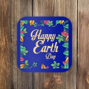 Happy Earth Day Awareness Love Nature Save The Planet Gift Coaster