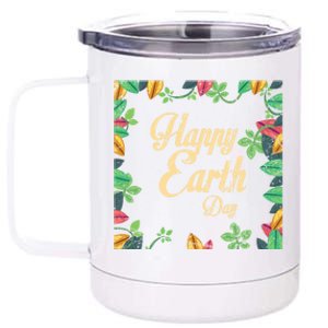 Happy Earth Day Awareness Love Nature Save The Planet Gift 12 oz Stainless Steel Tumbler Cup