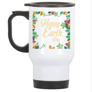 Happy Earth Day Awareness Love Nature Save The Planet Gift Stainless Steel Travel Mug