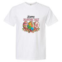 Happy Easter Day Eggs Floral Gift Easter Egg Garment-Dyed Heavyweight T-Shirt