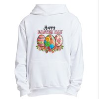 Happy Easter Day Eggs Floral Gift Easter Egg Urban Pullover Hoodie