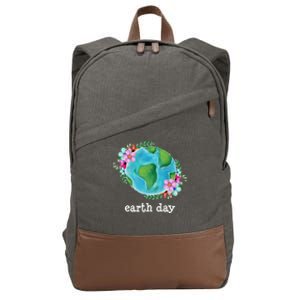 Happy Earth Day Love Our Mother Nature Cute Gift Cotton Canvas Backpack