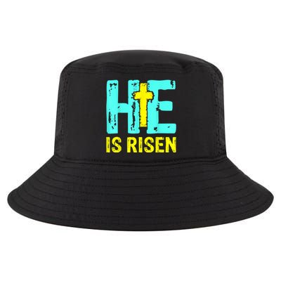 Happy Easter Day He Is Risen Christian Easter Cool Comfort Performance Bucket Hat