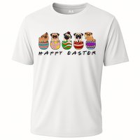 Happy Easter Day Cute Pugs Bunny Cooling Performance Crew T-Shirt