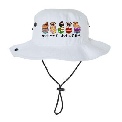 Happy Easter Day Cute Pugs Bunny Legacy Cool Fit Booney Bucket Hat