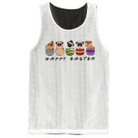 Happy Easter Day Cute Pugs Bunny Mesh Reversible Basketball Jersey Tank