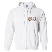 Happy Easter Day Cute Pugs Bunny Full Zip Hoodie