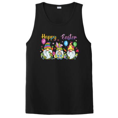 Happy Easter Day Bunny Gnome Rabbit Easter Egg Hunting Women PosiCharge Competitor Tank