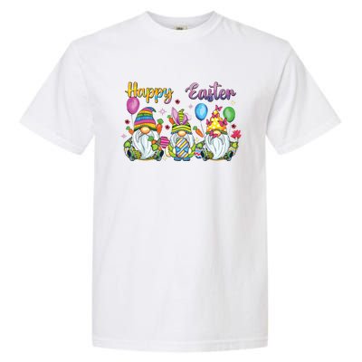 Happy Easter Day Bunny Gnome Rabbit Easter Egg Hunting Women Garment-Dyed Heavyweight T-Shirt