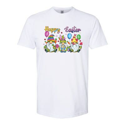 Happy Easter Day Bunny Gnome Rabbit Easter Egg Hunting Women Softstyle CVC T-Shirt