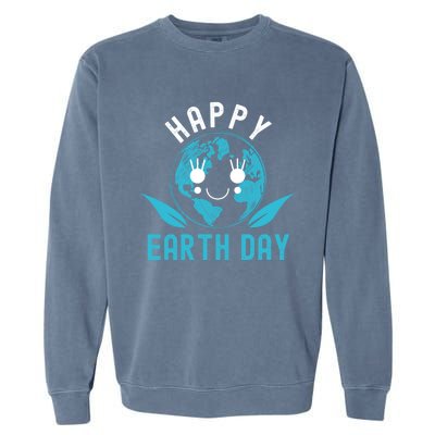 Happy Earth Day Mother Earth Pro Environt Nature Cute Gift Garment-Dyed Sweatshirt