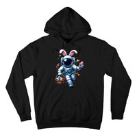 Happy Easter Day Bunny Egg Astronaut Space Hoodie