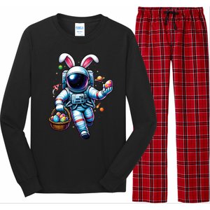 Happy Easter Day Bunny Egg Astronaut Space Long Sleeve Pajama Set