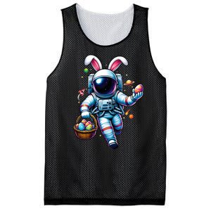 Happy Easter Day Bunny Egg Astronaut Space Mesh Reversible Basketball Jersey Tank