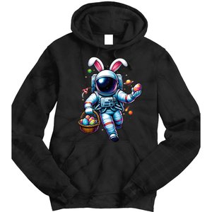 Happy Easter Day Bunny Egg Astronaut Space Tie Dye Hoodie