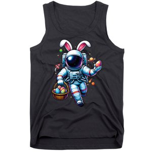 Happy Easter Day Bunny Egg Astronaut Space Tank Top