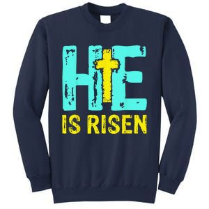 Happy Easter Day He Is Risen Christian Easter Sweatshirt