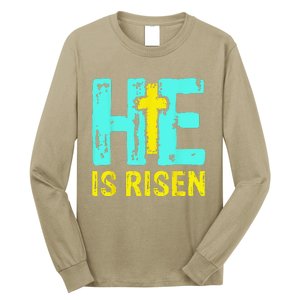 Happy Easter Day He Is Risen Christian Easter Long Sleeve Shirt