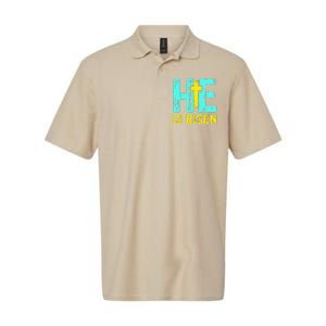 Happy Easter Day He Is Risen Christian Easter Softstyle Adult Sport Polo