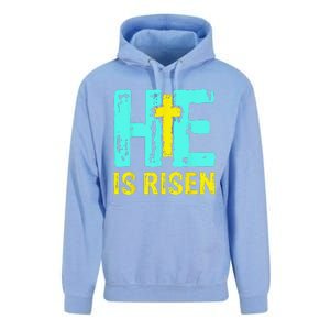 Happy Easter Day He Is Risen Christian Easter Unisex Surf Hoodie