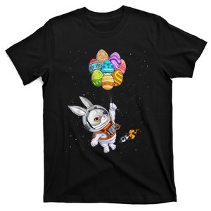 Happy Easter Day Bunny Egg Astronaut Space T-Shirt