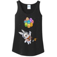 Happy Easter Day Bunny Egg Astronaut Space Ladies Essential Tank