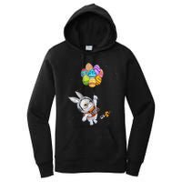 Happy Easter Day Bunny Egg Astronaut Space Women's Pullover Hoodie