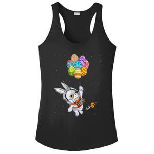 Happy Easter Day Bunny Egg Astronaut Space Ladies PosiCharge Competitor Racerback Tank