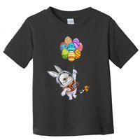 Happy Easter Day Bunny Egg Astronaut Space Toddler T-Shirt