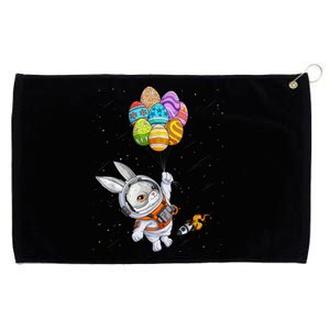 Happy Easter Day Bunny Egg Astronaut Space Grommeted Golf Towel