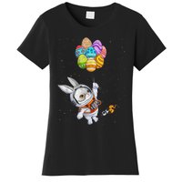 Happy Easter Day Bunny Egg Astronaut Space Women's T-Shirt