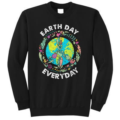 Happy Earth Day Every Day Peace Symbol Sweatshirt