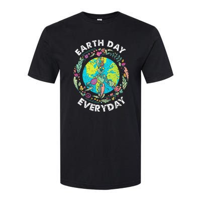 Happy Earth Day Every Day Peace Symbol Softstyle® CVC T-Shirt