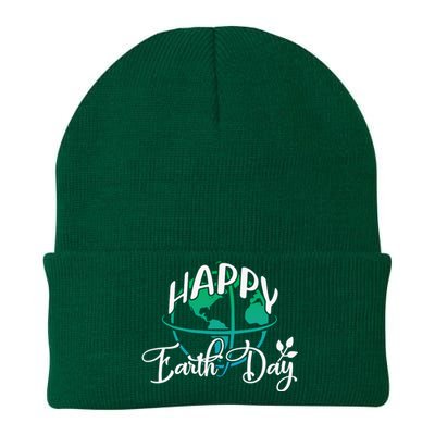 Happy Earth Day Knit Cap Winter Beanie