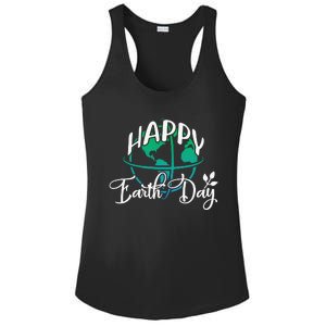 Happy Earth Day Ladies PosiCharge Competitor Racerback Tank