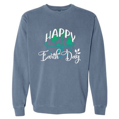 Happy Earth Day Garment-Dyed Sweatshirt