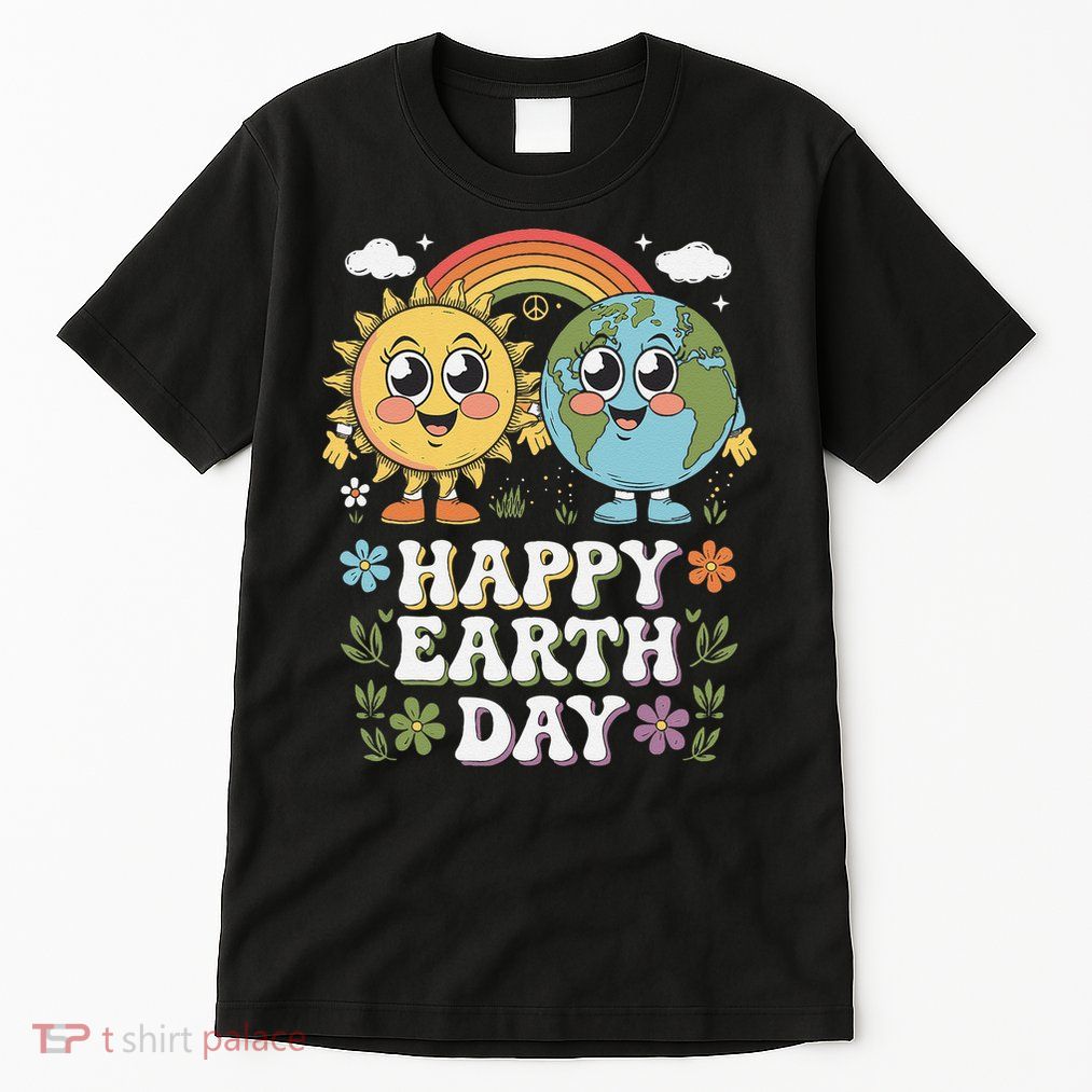 Happy Earth Day 2025 Protect Green Cute Planet  Sun Tall T-Shirt