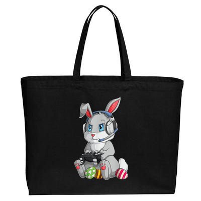 Happy Easter Day Bunny Egg Funny Cotton Canvas Jumbo Tote