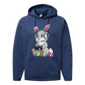 Happy Easter Day Bunny Egg Funny Performance Fleece Hoodie